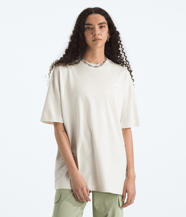 The North Face Women’s TNF™ Essential Oversized Short-Sleeve T-Shirt (Size: Medium): White Dune | The North Face (US)