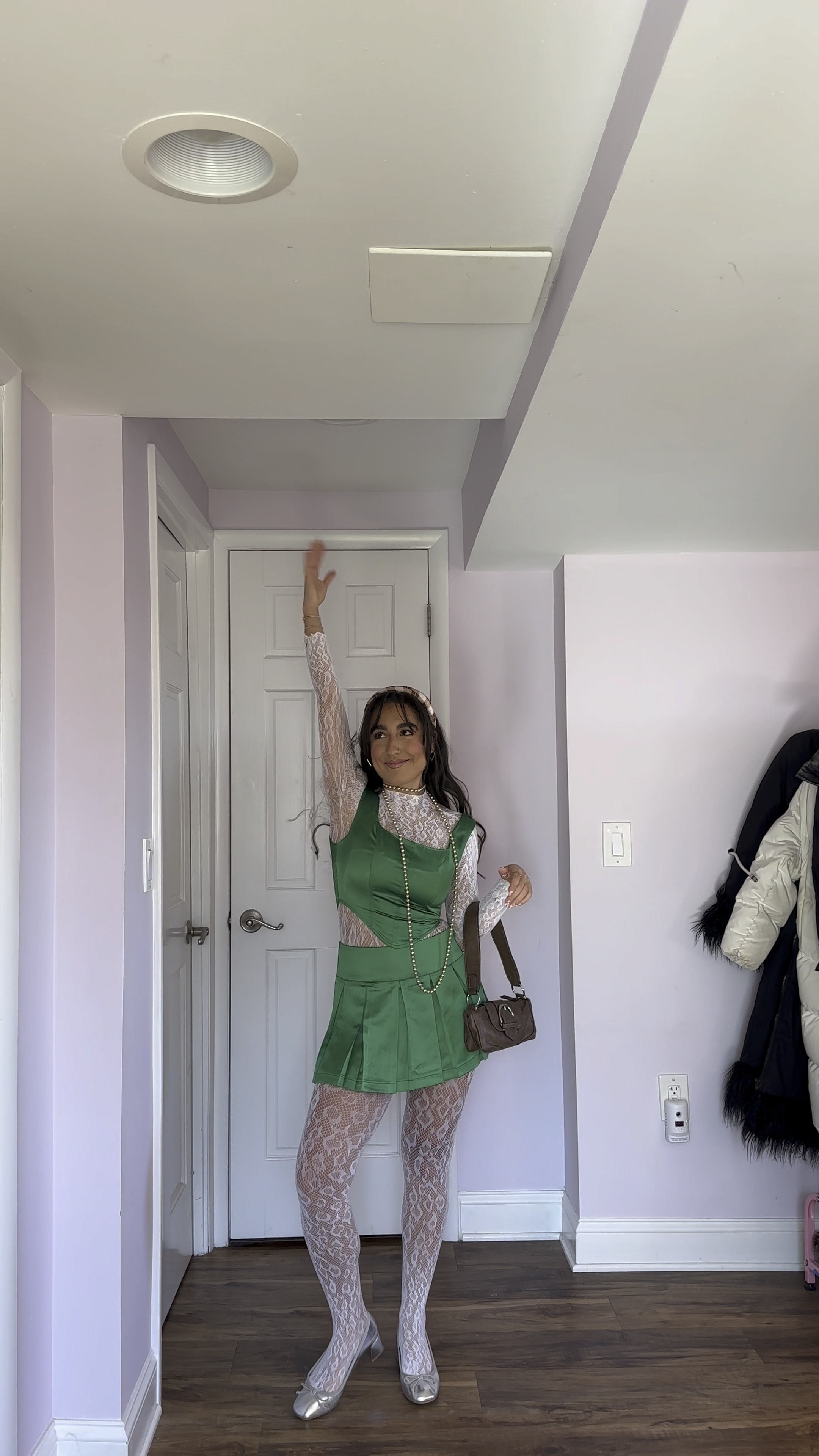 The cutest spring two piece set ever! It’s the perfect shade of green for any spring outfit and you can style both pieces with other basics to get more use. So versatile & comfy, I love the satin material! Add the lace body suit underneath to really make your fits pop too!

#LTKfindsunder50 #LTKSeasonal #LTKsalealert