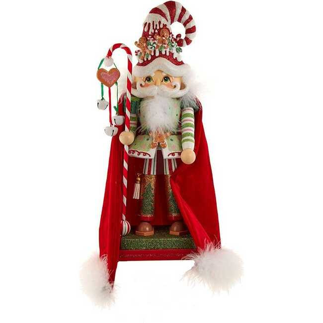 Kurt Adler | delightful 15-Inch Hollywood Nutcrackers Gingerbread Candy Santa Nutcracker (Red) | Maisonette | Maisonette