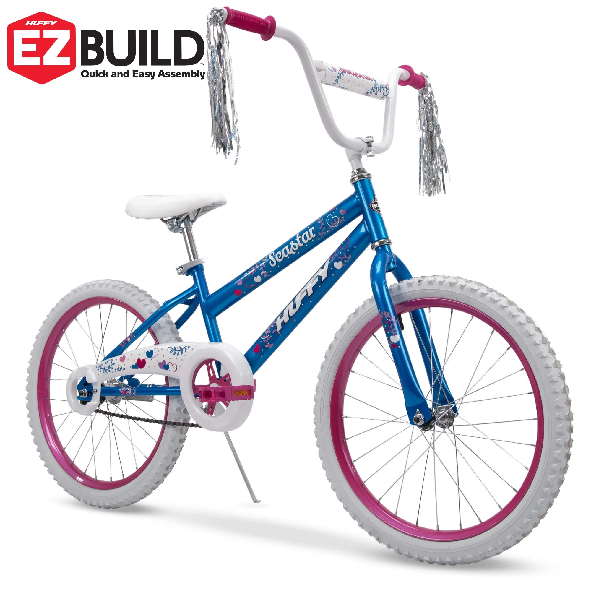 Huffy 20 Inch Sea Star Girl's Sidewalk Bike, Blue and Pink - Walmart.com | Walmart (US)