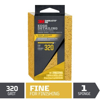 3M SandBlaster Pro 320-Grit Sanding Sponge 2.5-in x 4.5-in | Lowe's