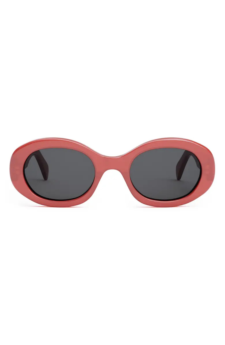 Triomphe 52mm Oval Sunglasses | Nordstrom