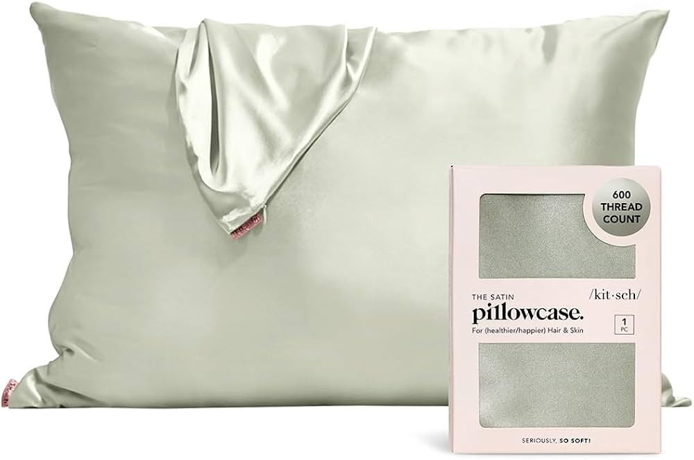 Kitsch Satin Pillowcase for Hair & Skin - Softer Than Silk Pillowcase for Hair and Skin | Cooling... | Amazon (CA)