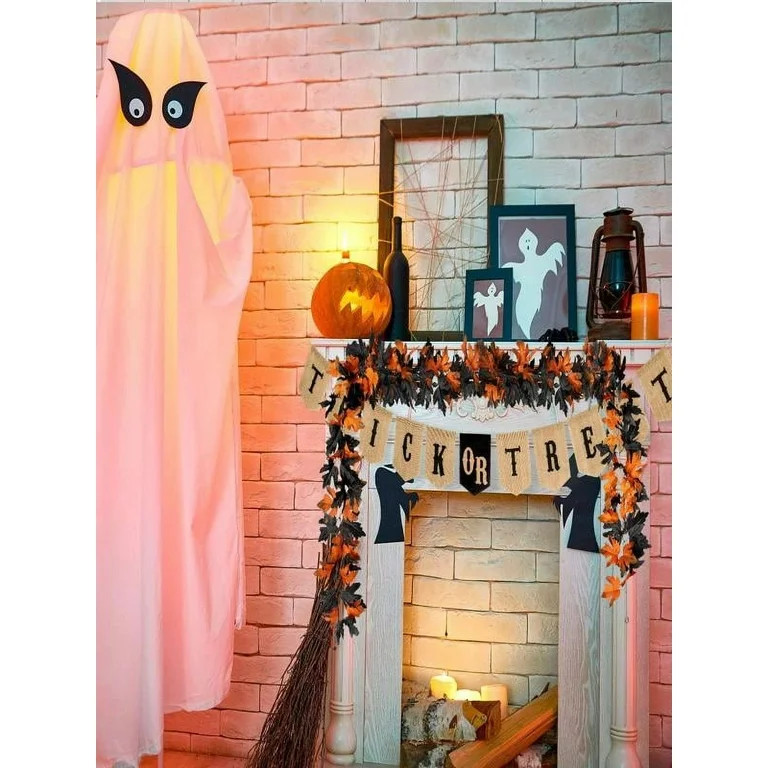 Gmogad Halloween Decoration Artificial Leaf Garland Rattan Hanging Maple Leaf Garland Indoor Home... | Walmart (US)