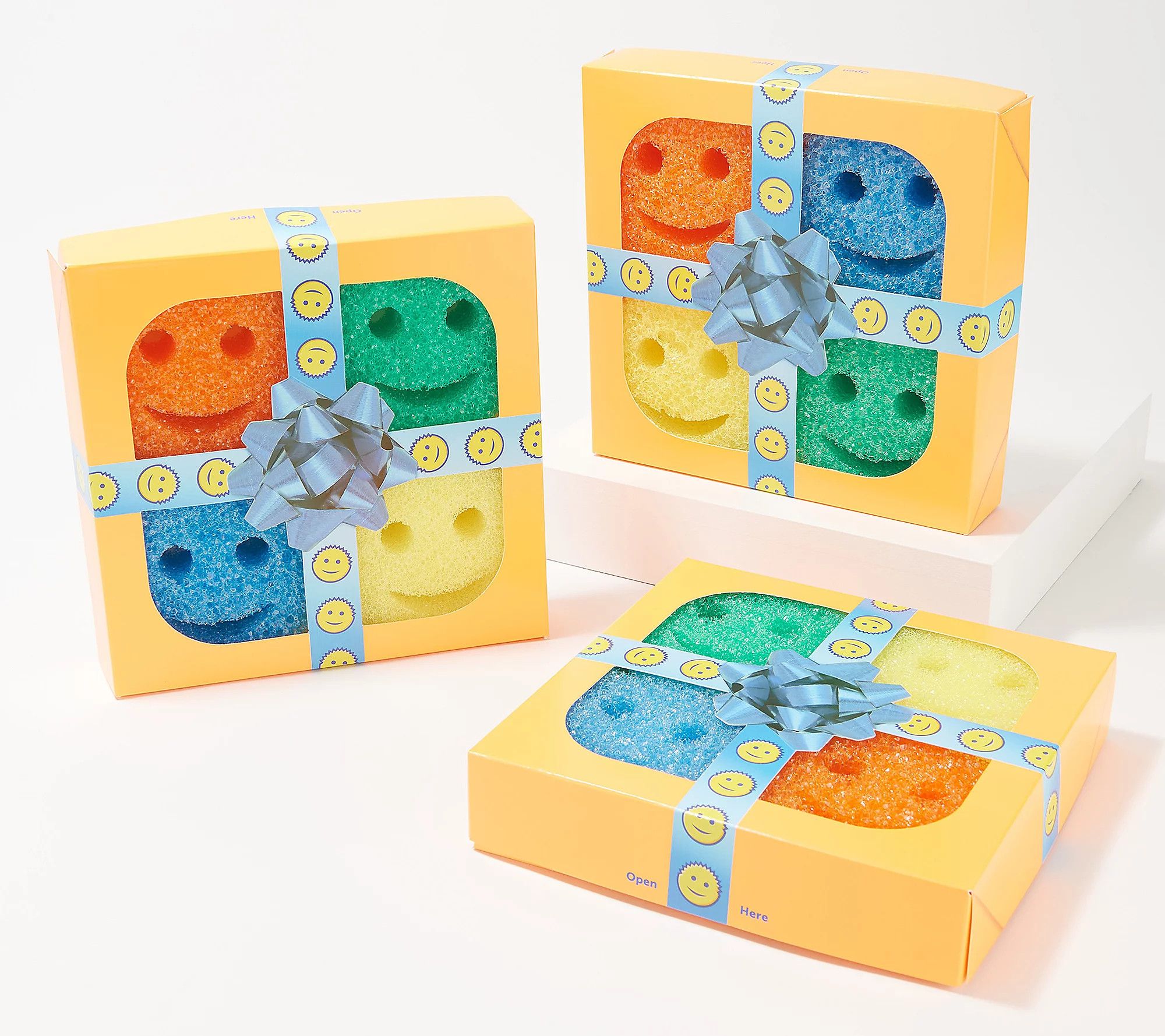 Scrub Daddy Set of (3) Multi-Color 4pc. SpongeGift Sets | QVC