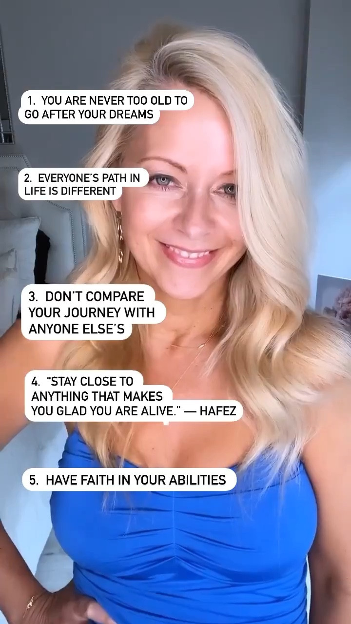 ✨MONDAY MOTIVATION: Not sure who needs to read this but as 2025 is about to end, I thought this was appropriate✨

 You are never too old to go after your dreams
Everyone’s path in life is different
Don’t compare your journey with anyone else’s
“Stay close to anything that makes you glad you are alive.” — Hafez
Have faith in your abilities 
Believe in yourself 

Like & Share this with a friend you think will appreciate it. I appreciate YOU! 
