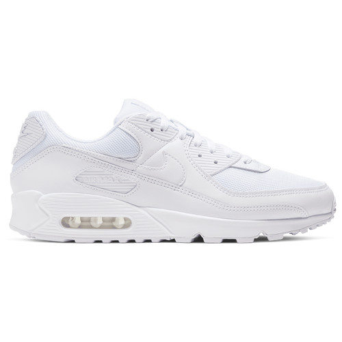 Nike Mens Nike Air Max 90 - Mens Running Shoes White/White/Wolf Grey Size 10.5 | Foot Locker (US)