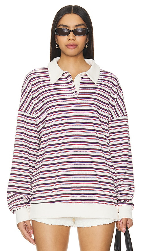 LIONESS Rugby Jersey in White. - size XXS | Revolve Clothing (Global)