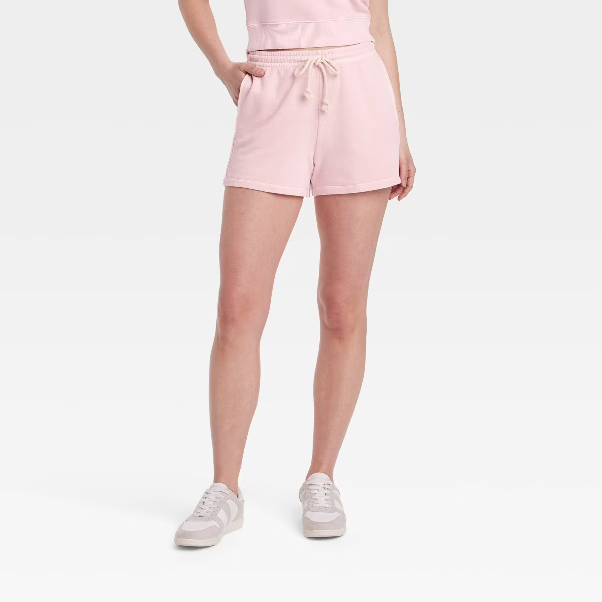 Women's Leisure Studio Mid-Rise Pull-On Shorts - Universal Thread™ White XS: Cotton-Modal Blend... | Target