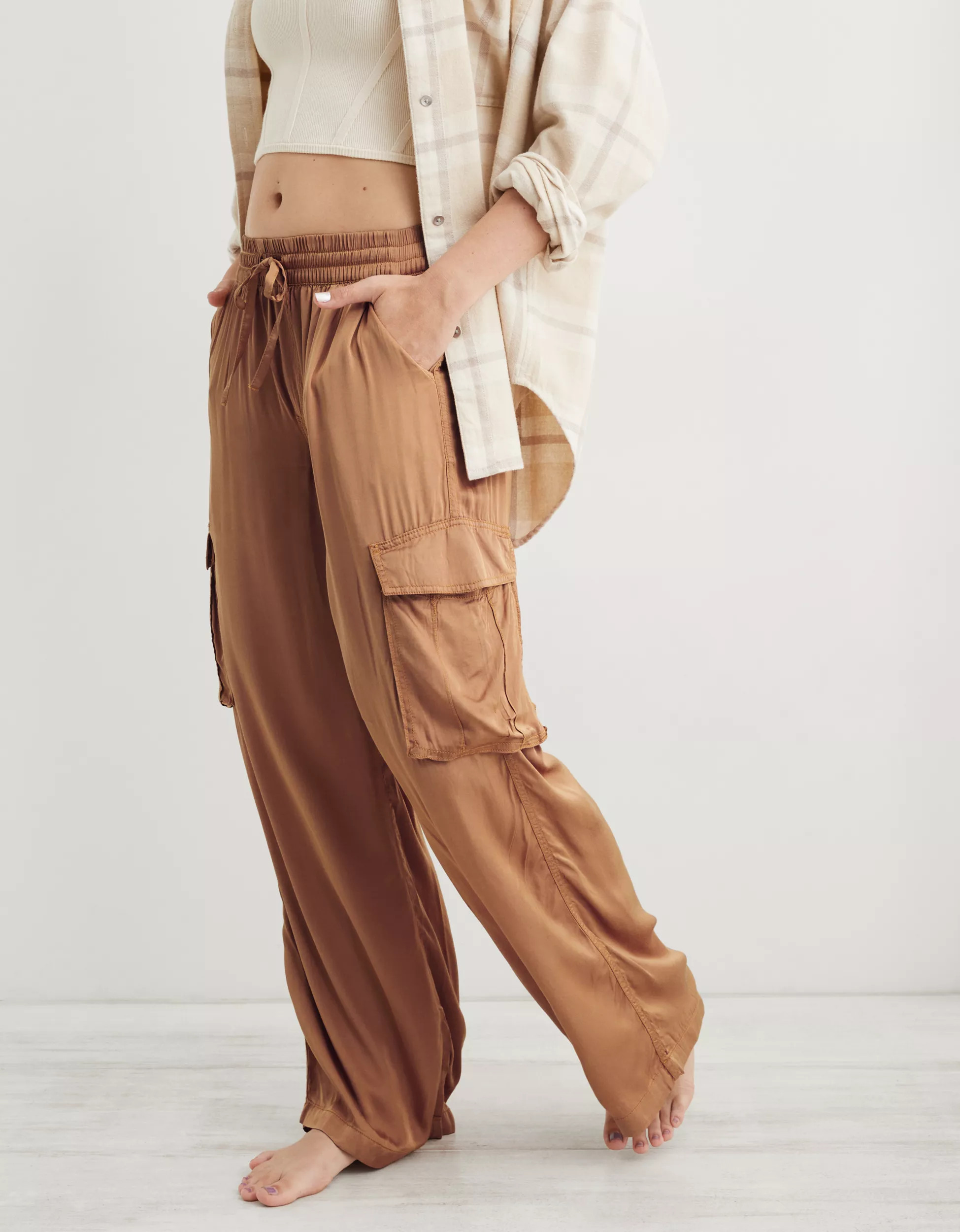 Aerie Shine Cargo Skater Pant | Aerie