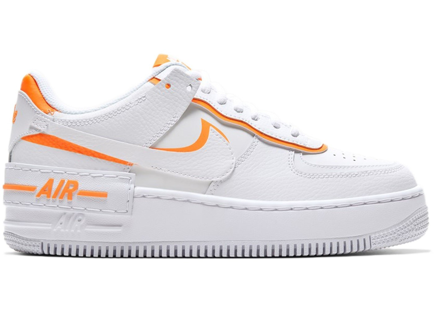 Nike Air Force 1 Shadow White Total Orange (W) | StockX