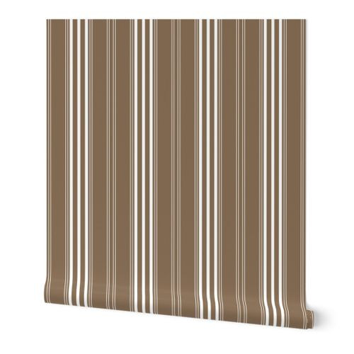 Lars Stripe brown sugar | Spoonflower