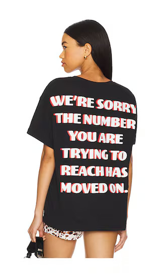 1-800 Heart Boyfriend Tee in Black | Revolve Clothing (Global)