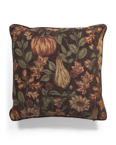 20X20 Harvest Floral Tapestry Pillow, Polyester | TJ Maxx