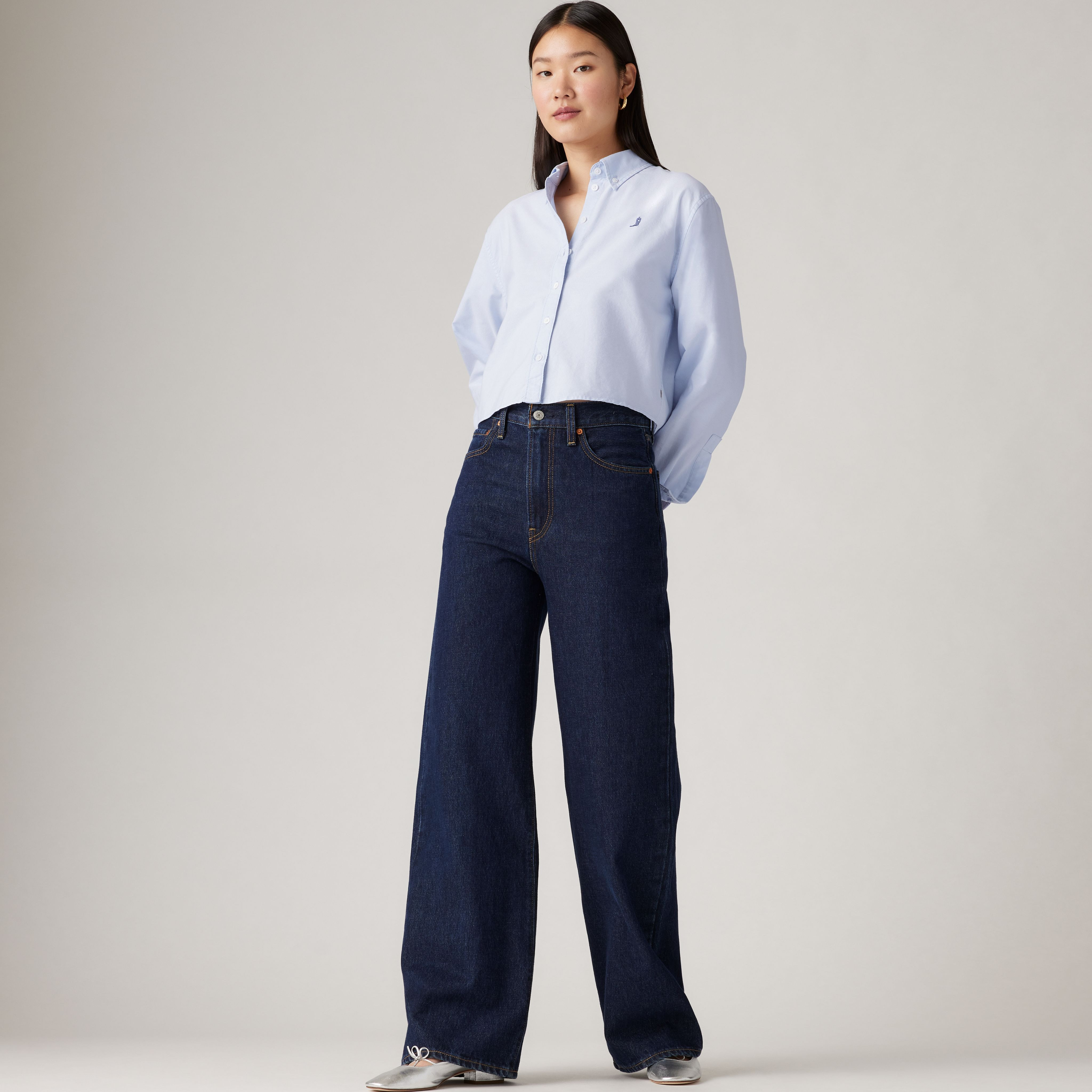 Levi's Ribcage Wide Leg Women's Jeans 23x34 | Levi's US