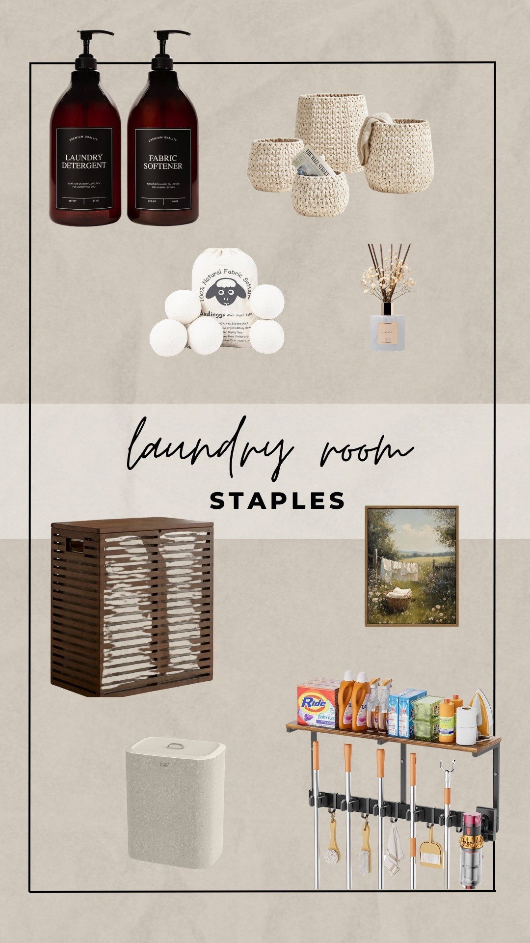 Laundry room staples that make everything feel cleaner, calmer, and way more organized 🫧✨ the little upgrades that turn a chore into a vibe

#laundryroom #laundryroomdecor #laundryday #cleanhome #homeorganization #organizedhome #homeessentials #amazonhome #amazonfinds #ltkhome #ltkfinds #homedecor #homeinspo #tidyhome #cleaningmotivation #cleanvibes #aesthetichome #cozyhome #storagesolutions #smallspaceideas #functionalhome #homeupgrade