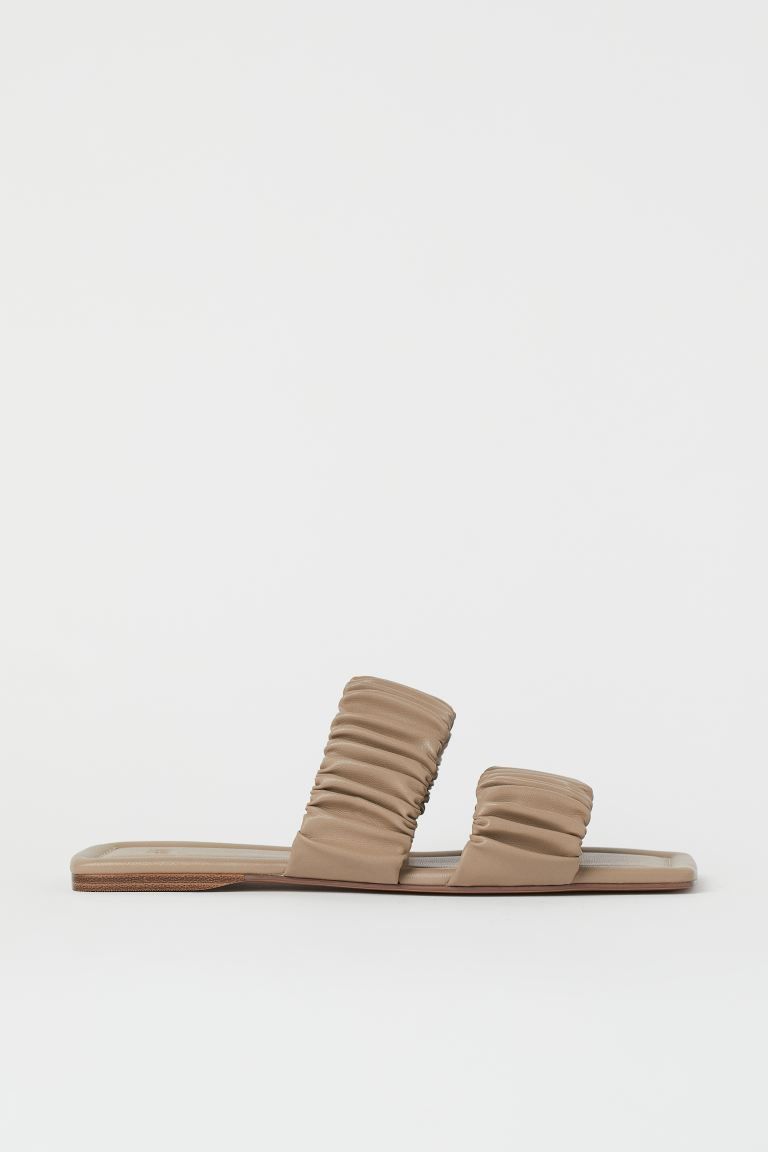 Faux Leather Slides | H&M (US + CA)