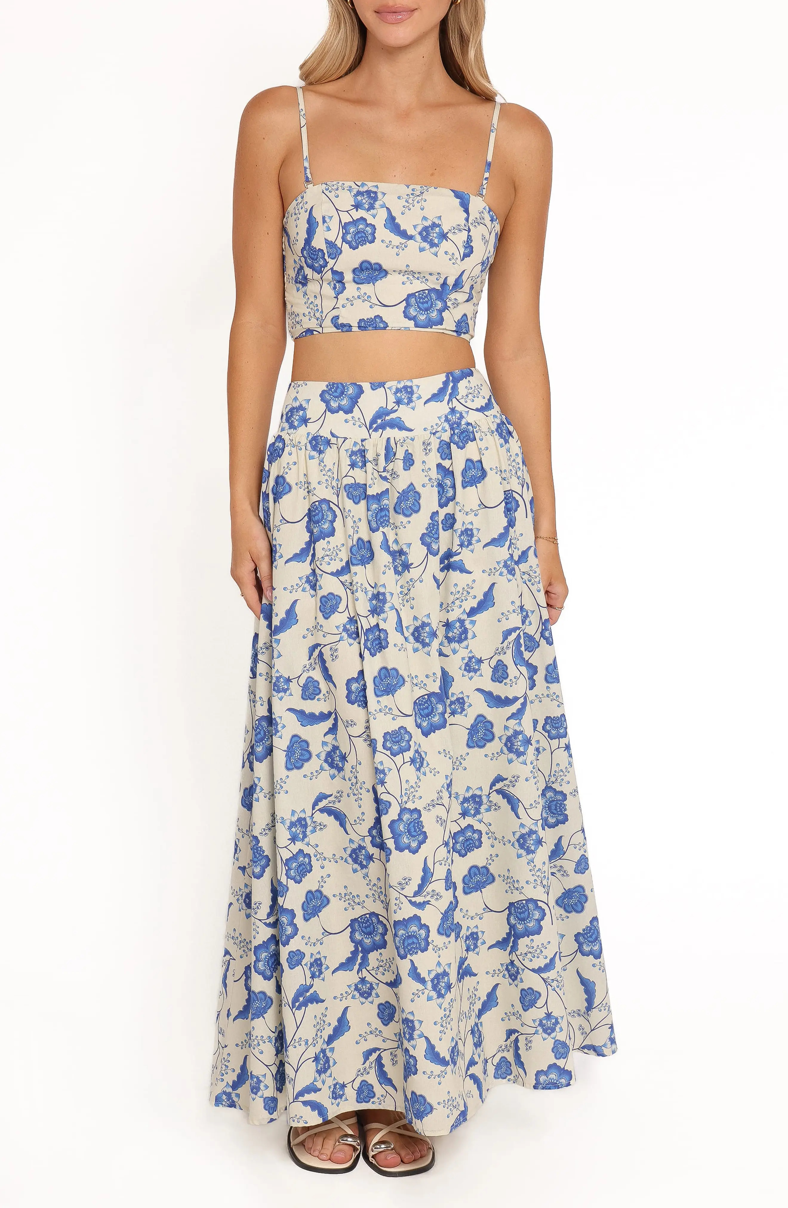 Petal & Pup Kristy Cotton Crop Top & Maxi Skirt Set (Women) | Nordstrom | Nordstrom