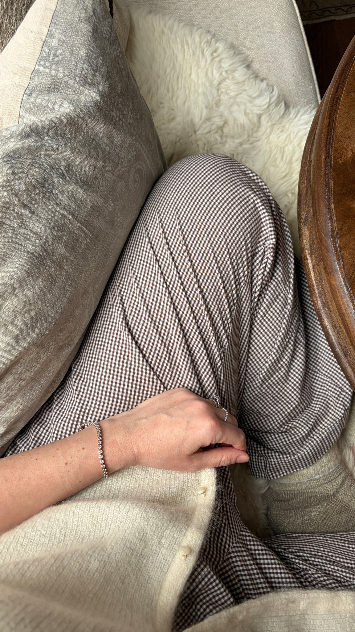 Favourite cotton pj pants. The brown gingham is super cute. I’m usually a size 8, I got size L and they’re perfect 

#LTKmomlife #LTKdayinmylife