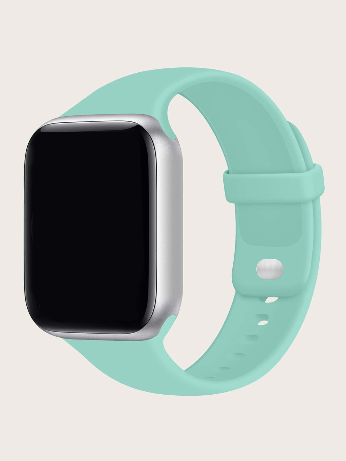 Plain Silicone Watchband Compatible With Apple Watch | SHEIN