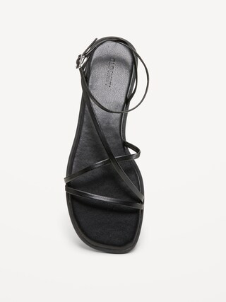Strappy Faux-Leather Sandals | Old Navy (US)