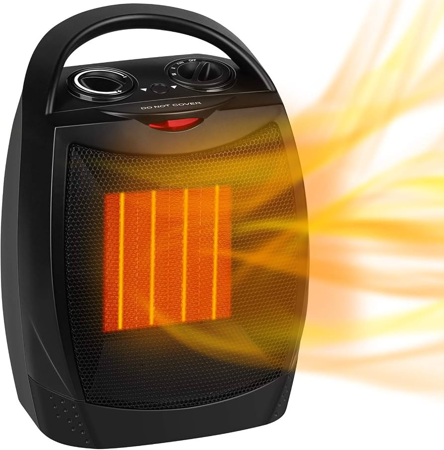 GiveBest Portable Electric Space Heater, 1500W/750W Ceramic Heater with Thermostat, Heat Up 200 S... | Amazon (US)