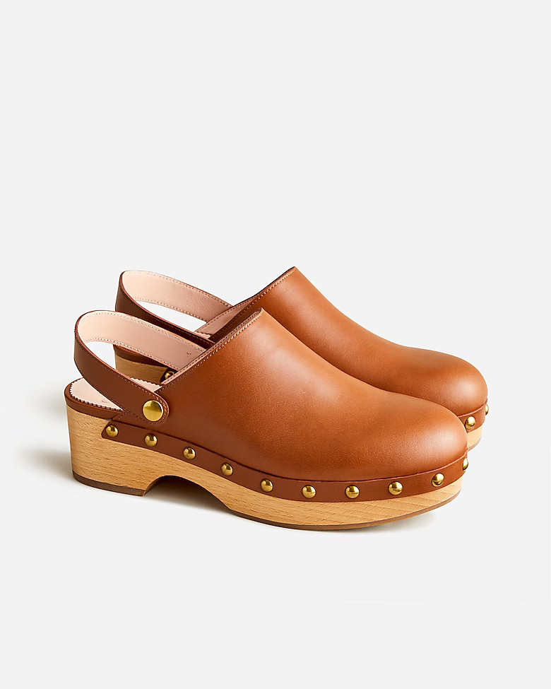 Convertible leather clogs | J. Crew US