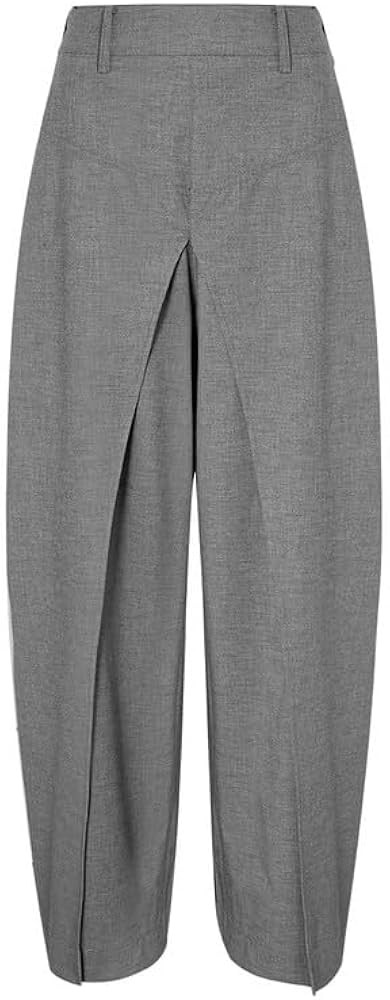URBAN REVIVO Women's Tapered Pants High-Waisted Loose Fit Trousers Comfortable Stretch | Amazon (US)