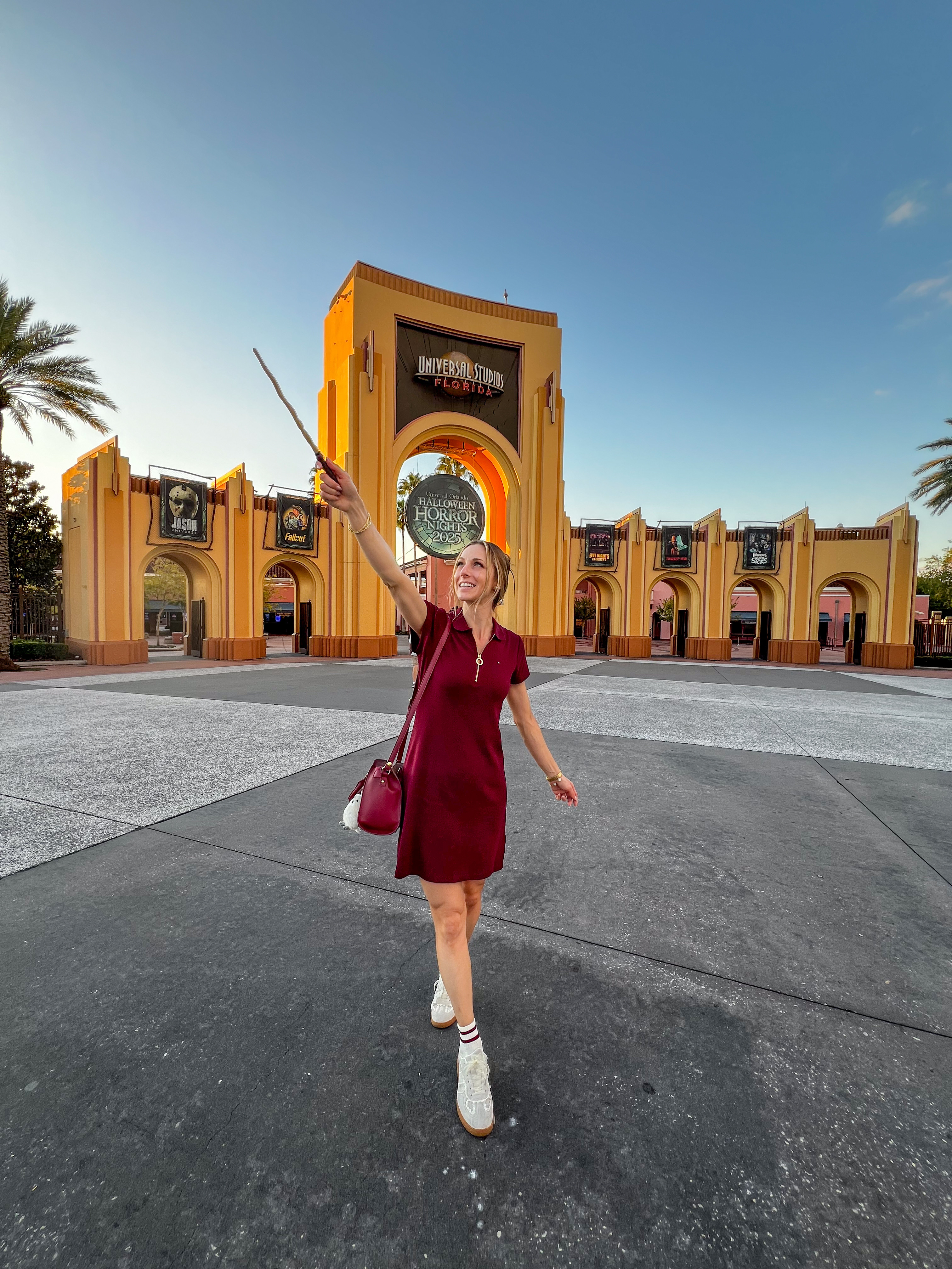 WIW to Universal Studios. I def channeled the Harry Potter vibes!! Had to!
I wore biker shorts under the dress so that I could ride all the coasters!
I'm in a size small in the dress. Sneakers fit TTS. 

 #LTKootd #LTKOver40 #LTKSaleAlert