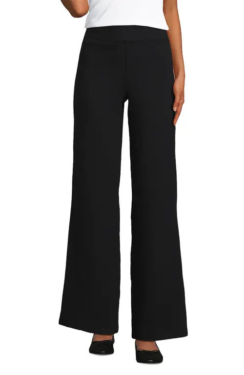 Lands' End Starfish High Rise Wide Leg Pants in Black at Nordstrom, Size Small | Nordstrom