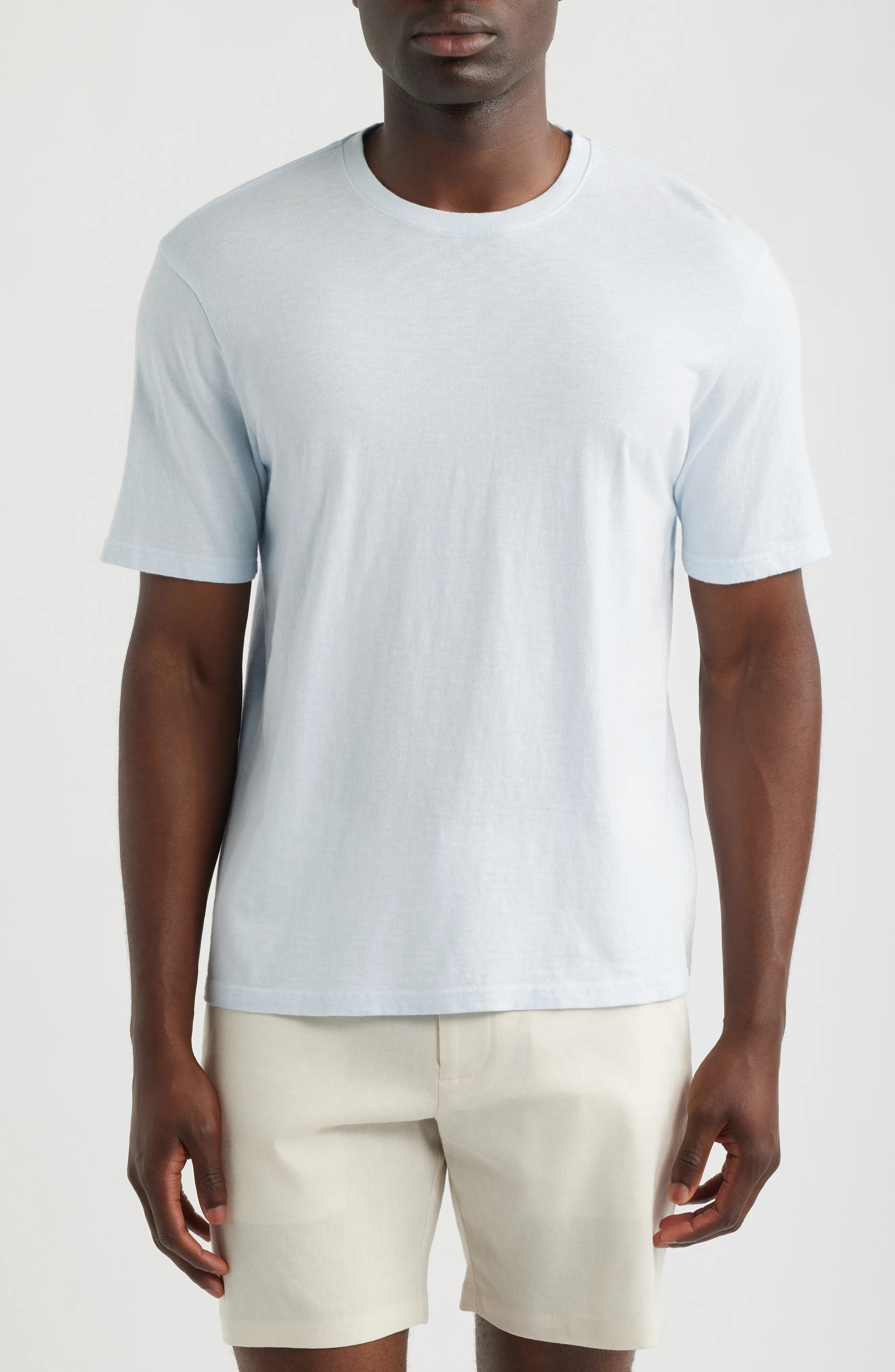 Nordstrom Slub Cotton Crewneck T-Shirt in Black at Nordstrom, Size X-Large | Nordstrom