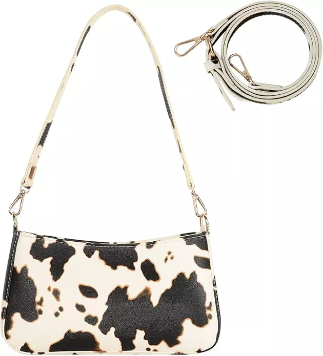 Sunwel Fashion Women's Cow Print Underarm Bag