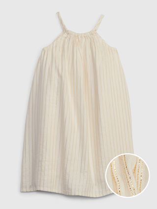 Toddler Crinkle Gauze Shiny Stripe Dress | Gap (US)