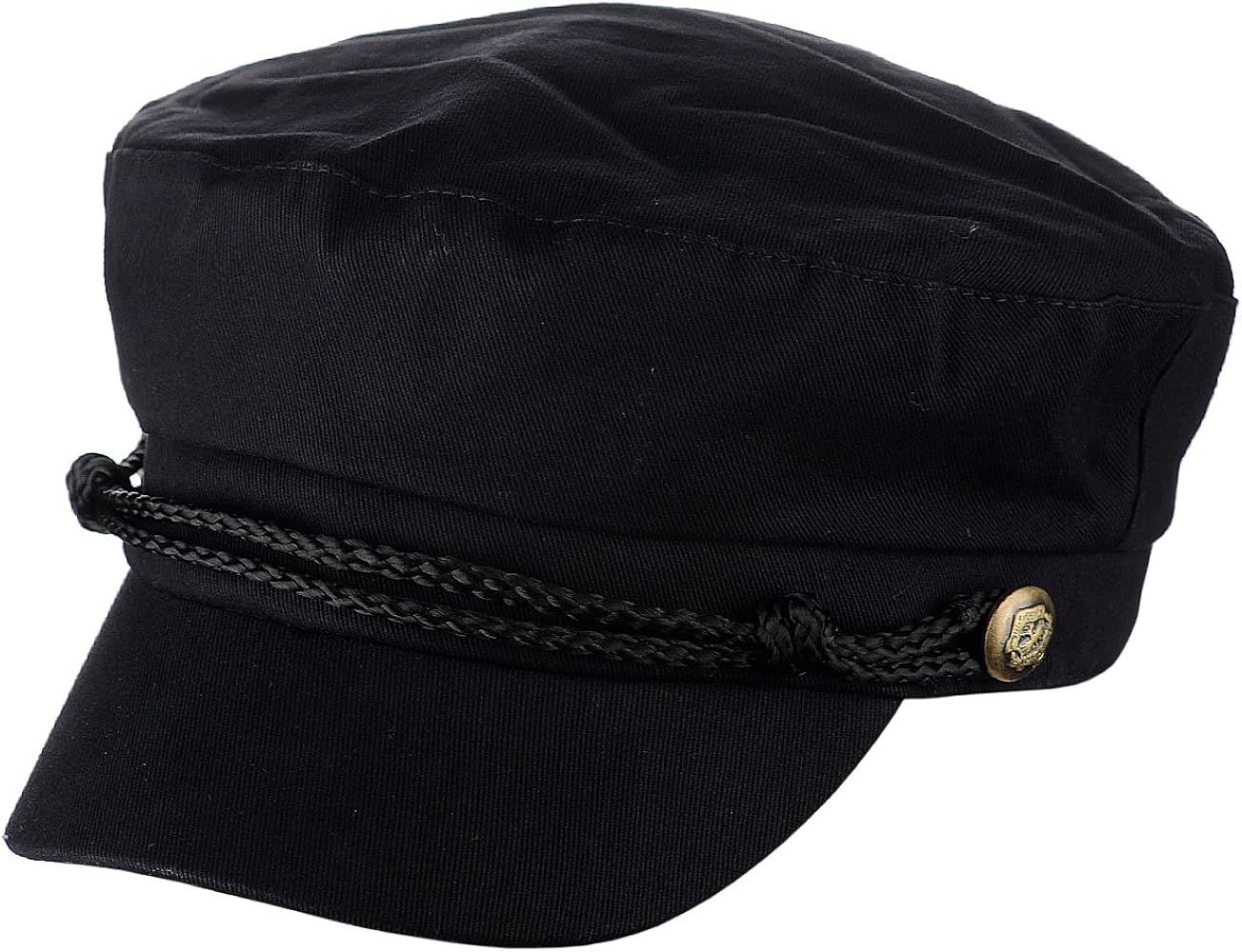 Unisex Rope Braid Trim Fiddler Sailor Greek Fisherman Hat | Amazon (US)