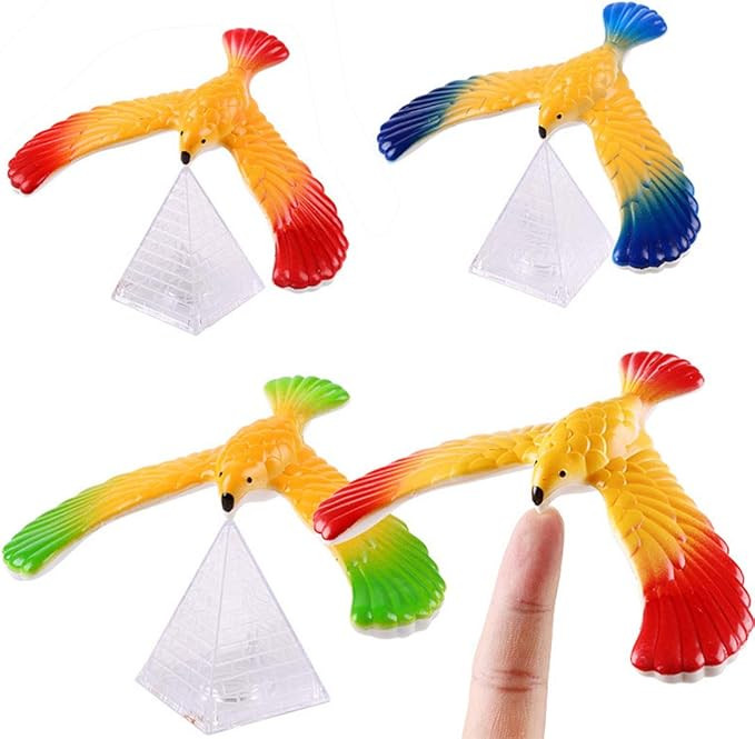 5 PCS Balance Bird Gravity Bird with Pyramid Combination Set Children Physical Science Adults Off... | Amazon (US)