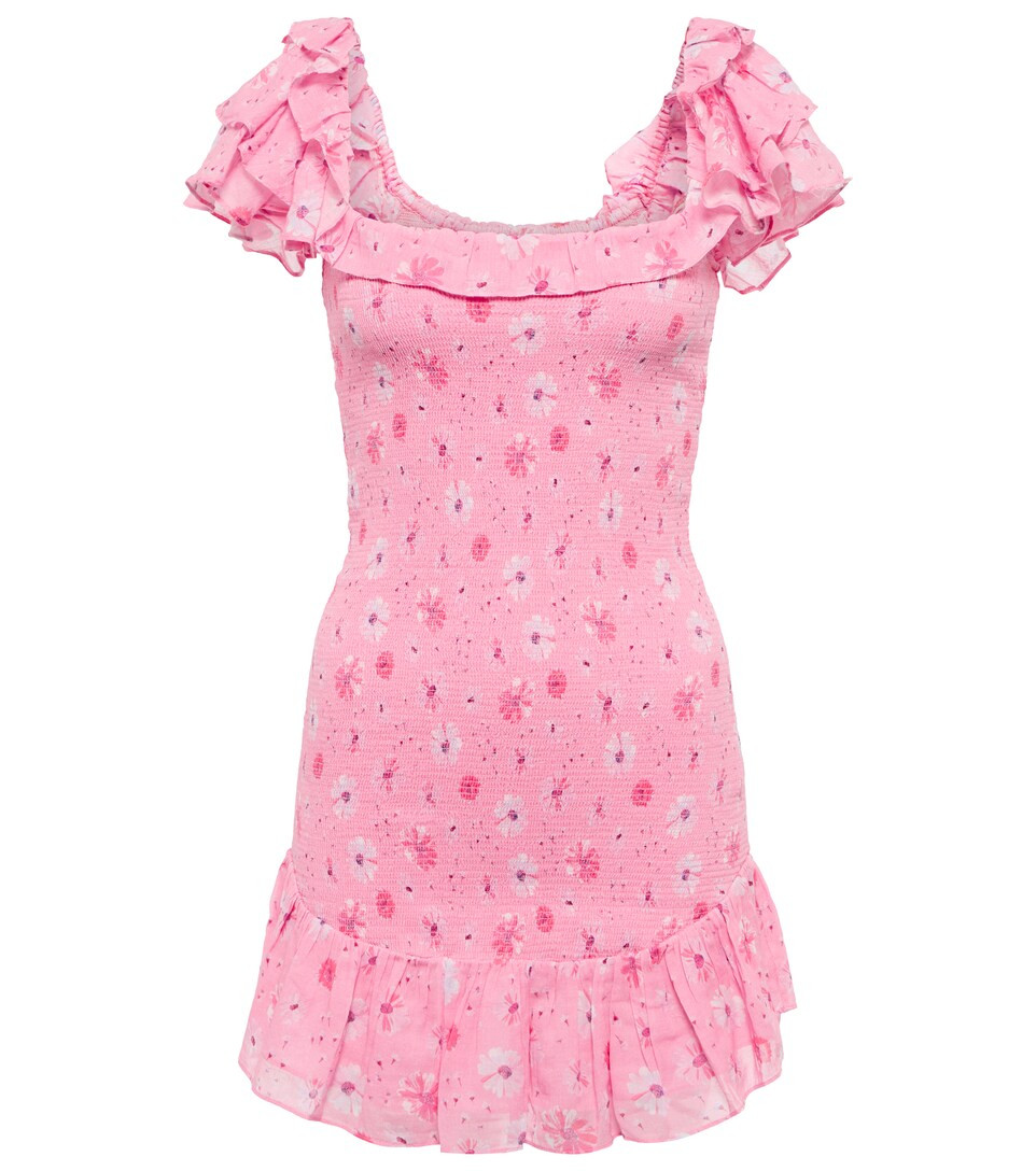 Kodie shirred cotton minidress | Mytheresa (US/CA)