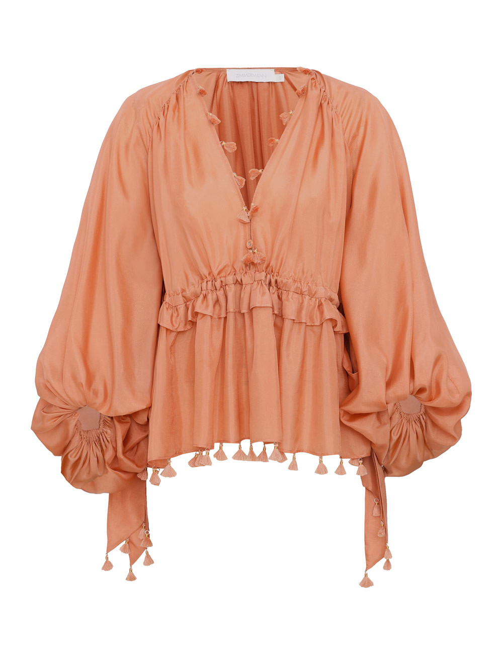 Sundance Tassel Billow Blouse - Rose            
        
                    

    
    
    


... | ZIMMERMANN (US, CA, EU, MENA)