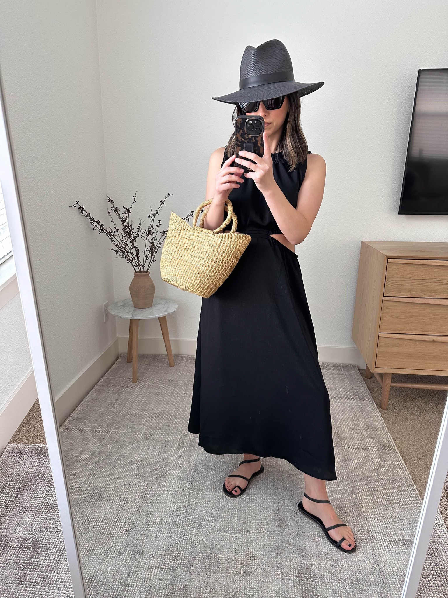 Banana Republic factory finds! Cut out dress is very cute and flattering. For some reason I ordered the small. So it was big. But the cut outs hit at the smallest part of your waist so super flattering. On major sale! 

Dress - BR Factory petite small 
Hat - Janessa Leone small
Sandals - Tkees 5
Bag - Dear Keaton 
Sunglasses - YSL Mica 

Petite Style, Neutral outfit, capsule wardrobe, minimal style, street style outfits, Affordable fashion, Spring fashion, Spring outfit, vacation outfit, spring dresses 

#LTKSeasonal #LTKunder100 #LTKsalealert