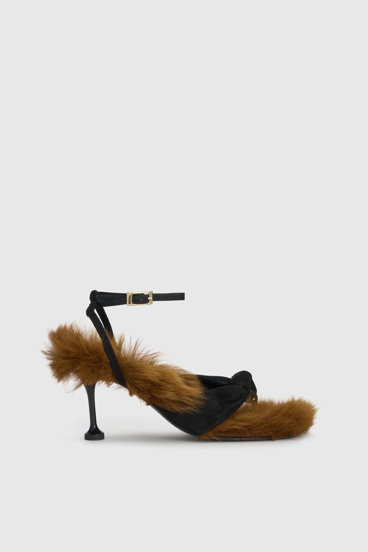 Daria Heeled Fur Sandal in Chocolate Brown Fur - CAMILLA AND MARC® C&M | CAMILLA AND MARC (ANZ)