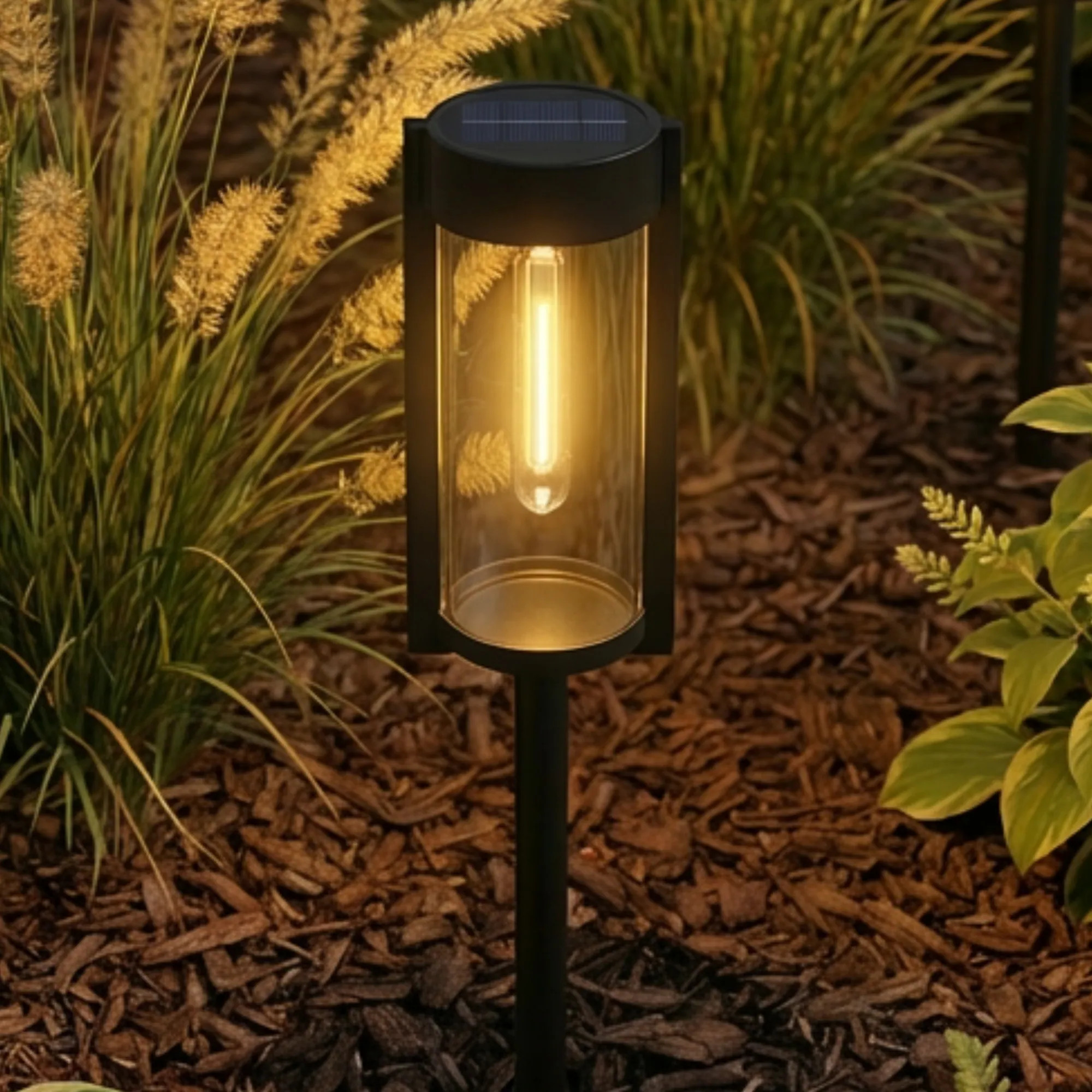 Harbor Breeze 15 -Lumens Matte Black Solar LED Outdoor Path Light ( 3000-K ) | 43671 | Lowe's