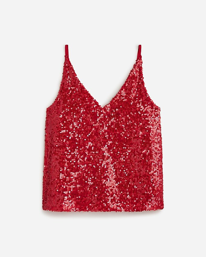 Collection Carrie V-neck camisole in sequin | J. Crew US