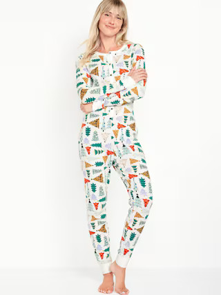 Thermal-Knit Pajama One-Piece for Women | Old Navy (US)