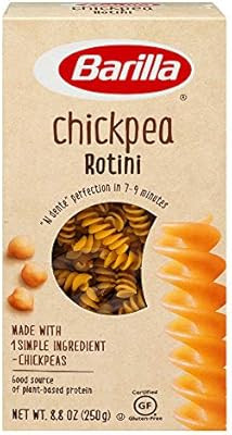 Barilla Chickpea Rotini Pasta, 8.8 Ounce (Pack of 10) - Plant Based Protein Pasta - Naturally Glu... | Amazon (US)