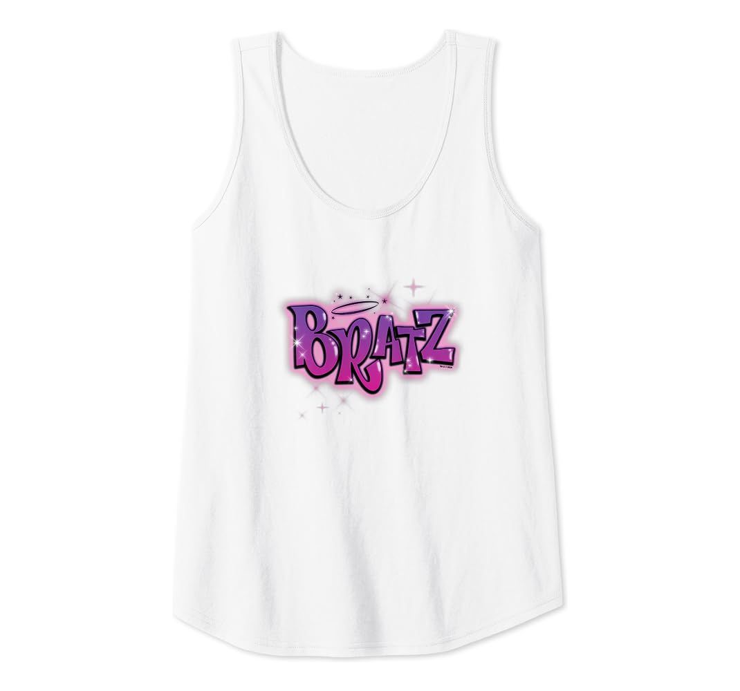 Bratz Pink Purple Sparkle Logo Tank Top | Amazon (US)