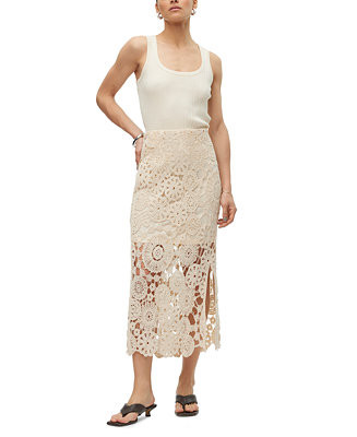 Women's Lili High-Rise Crotchet Midi Skirt | Macy's Canada