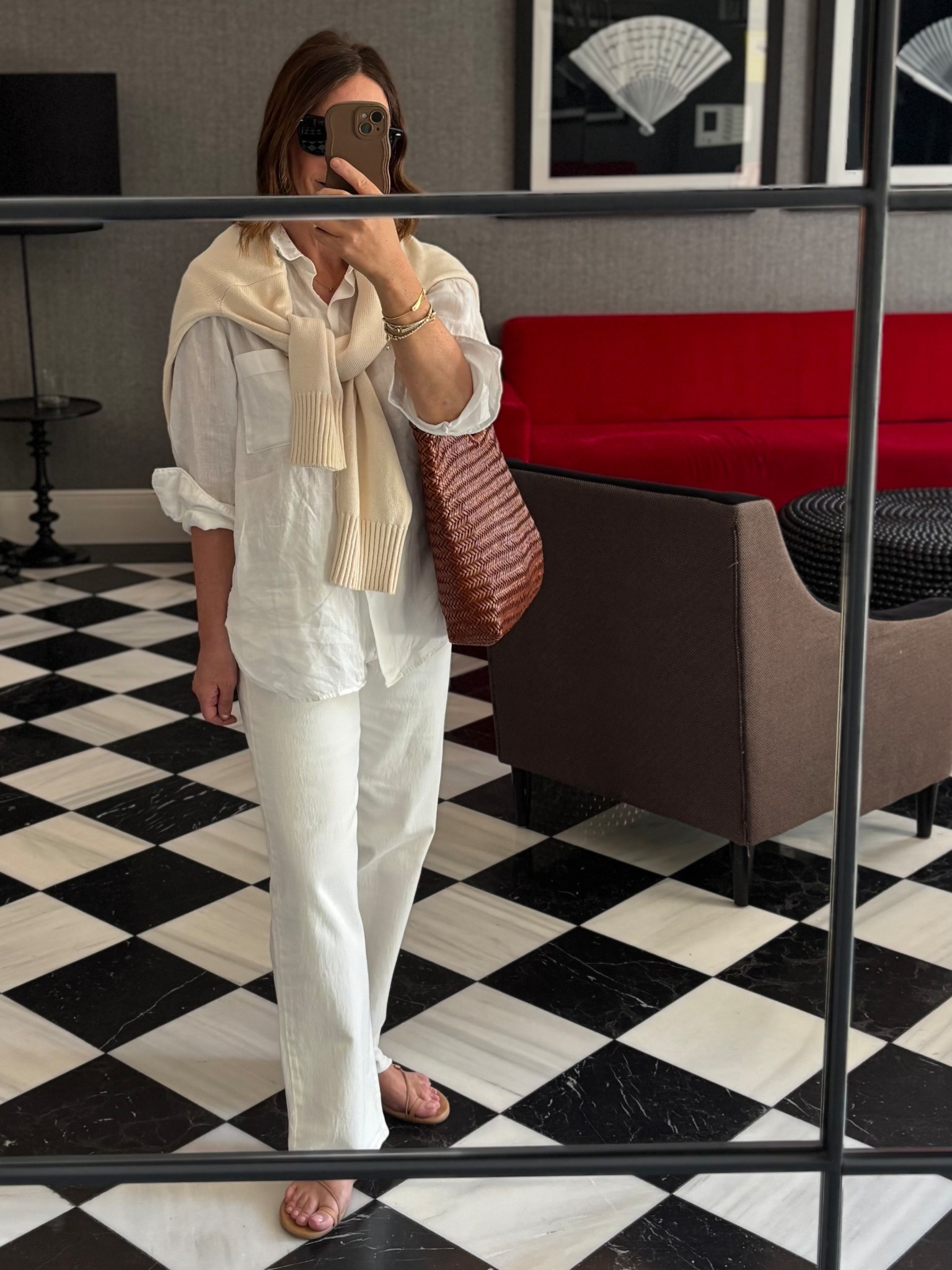 Styling white jeans 

Arket shirt old wearing size 40 | linked this years version it’s a style they repeat yearly
Jumper | TTS medium 
Jeans | run small wearing 31 waist (normally a 28 in most jeans) 29 inside leg. 
Tkees sandals | wear a US 7 normally a 37Eu UK 4 to 4.5


#LTKjeans #LTKstyletip #LTKsummer