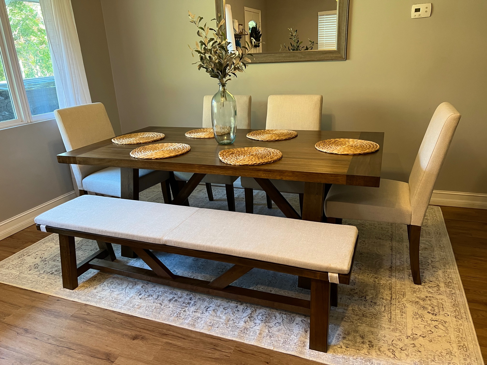 Sams club washable rug and dining set! Dining set $799, 6x9 rug $99

#LTKfamily #LTKstyletip #LTKhome