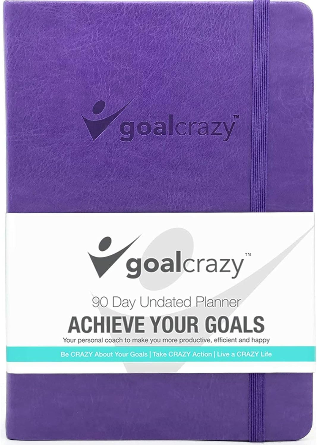 Goal Crazy Undated Planner - 90 Day Guided Journal, 2023 2024 Weekly Organization, Productivity H... | Amazon (US)