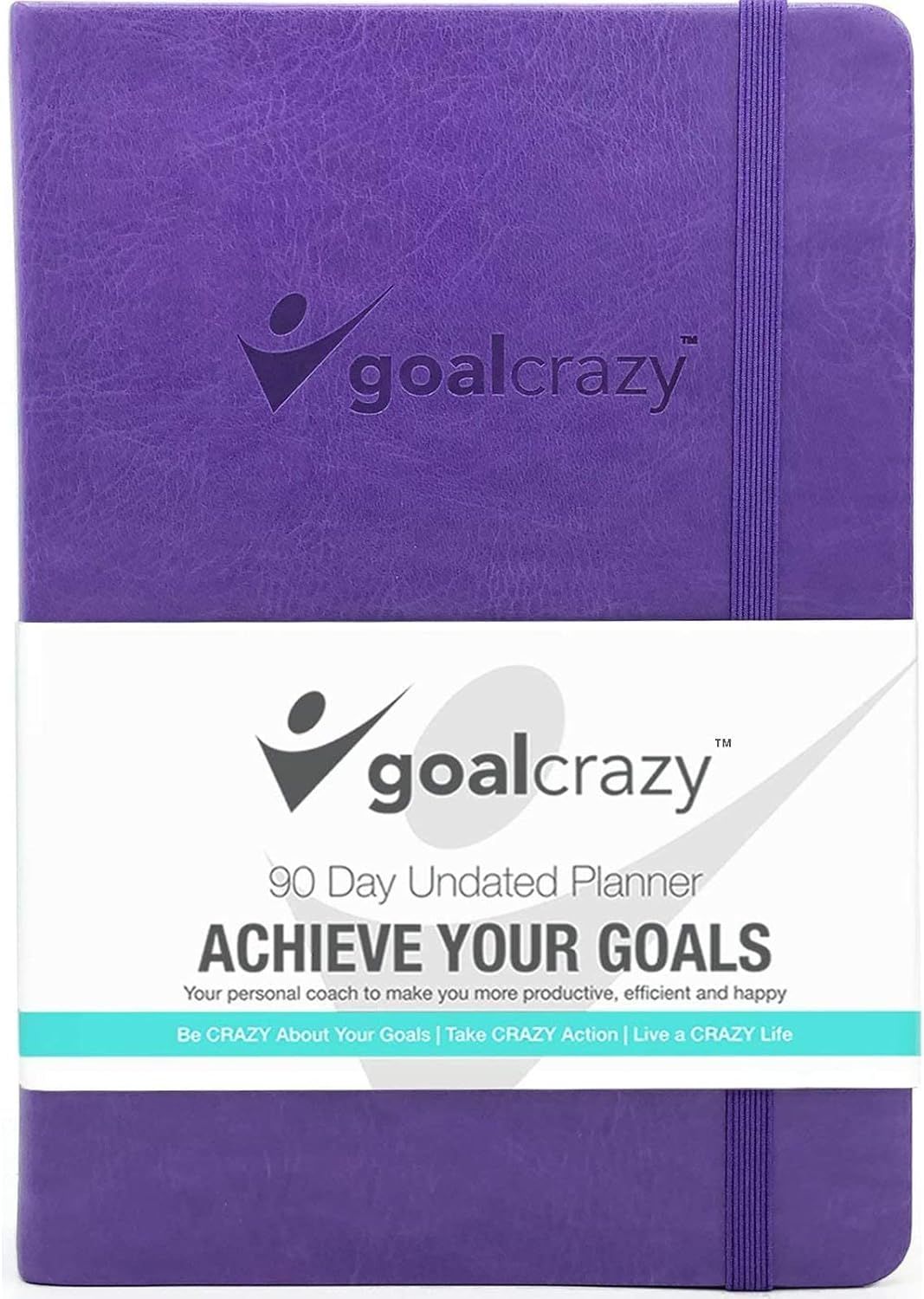 Goal Crazy Undated Planner - 90 Day Guided Journal, 2023 2024 Weekly Organization, Productivity H... | Amazon (US)