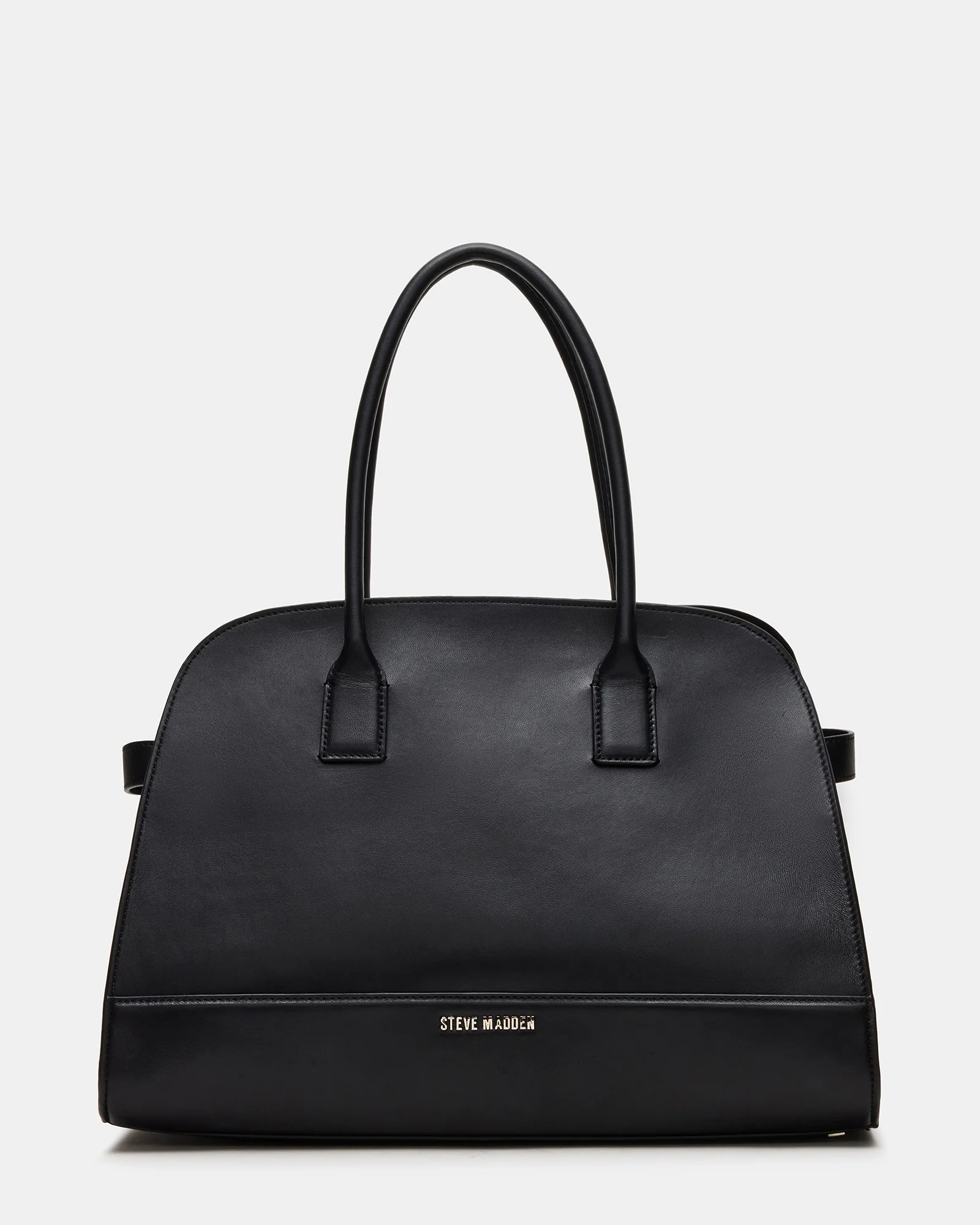HEIDEE Bag Black Leather | Women's Shoulder Strap Tote Handbag | Steve Madden (US)
